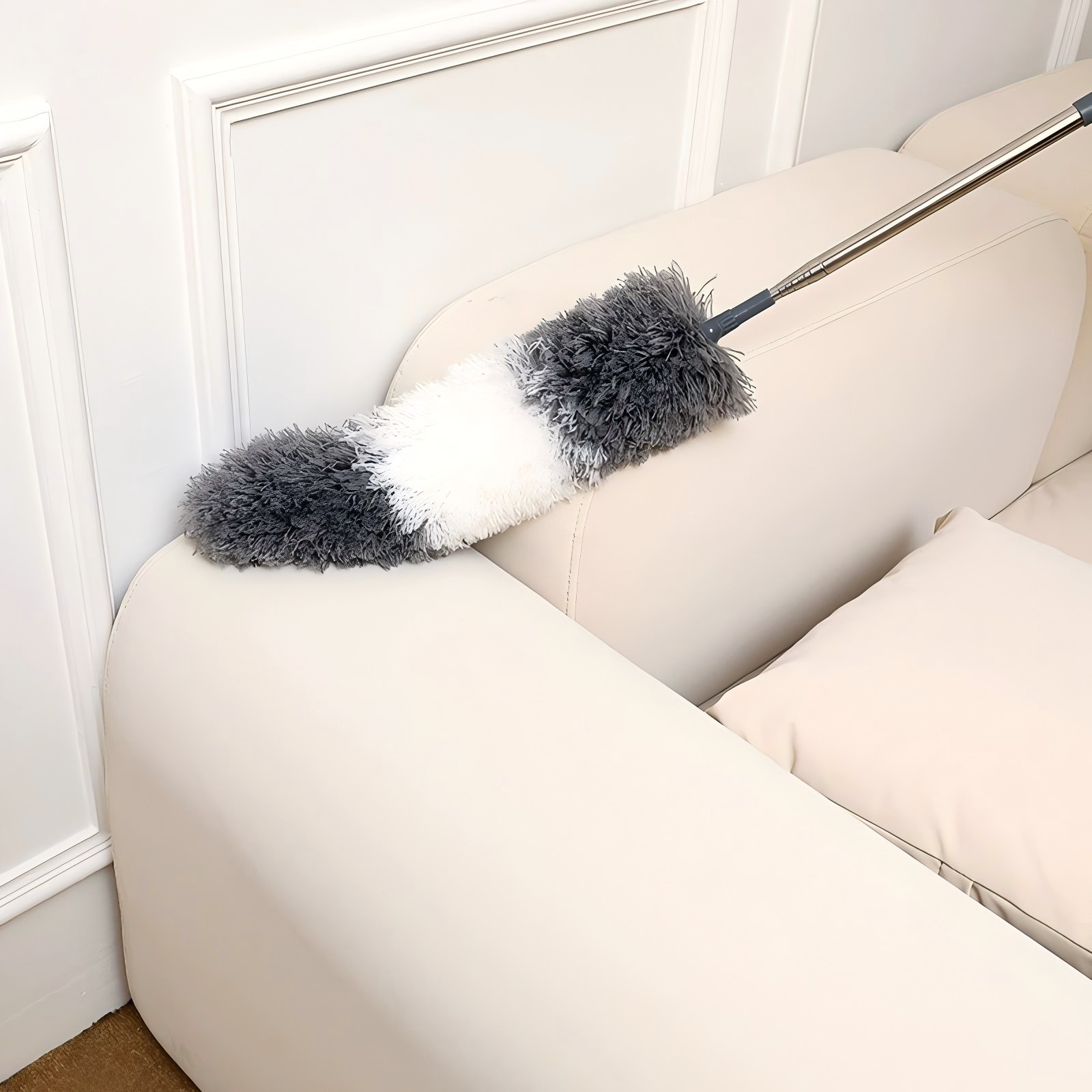 Cross-Border Feather Duster Dust Duster Household Car Use Not Easy to Shed Household Cleaning Zenzi Retractable