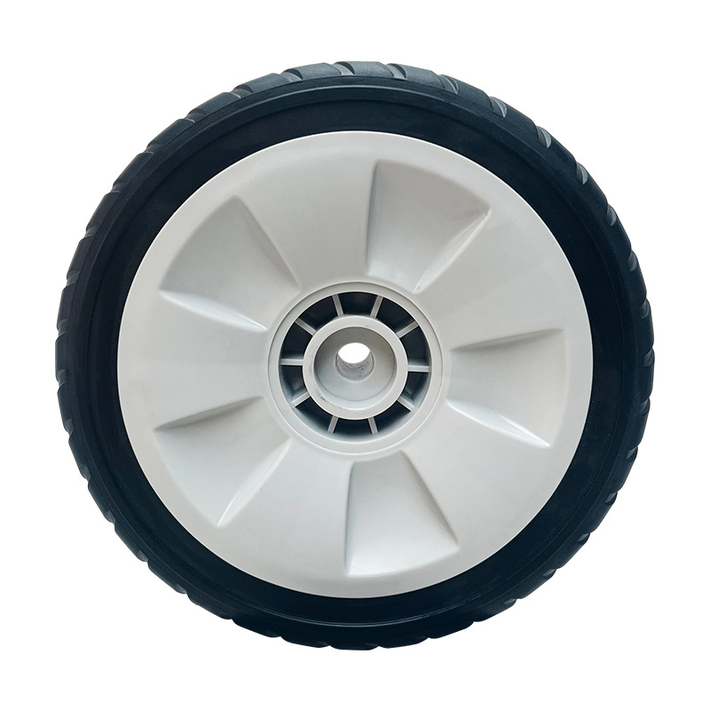 Factory Direct Supply of Lawn Mower Wheels, Air Compressor Parts, Caster Wheels, Air Pumps, Thickened Wear-Resistant Rubber Plastic Wheels Wholesale