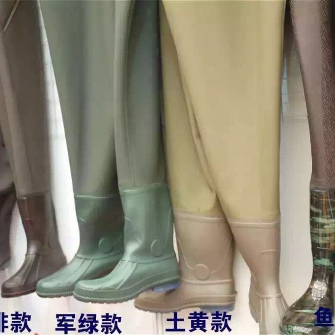Manufacturer Wholesale Qianliyu Brand Wading Pants with Suspenders, Thickened One-Piece Half-Body Fishing Pants with Suspenders a