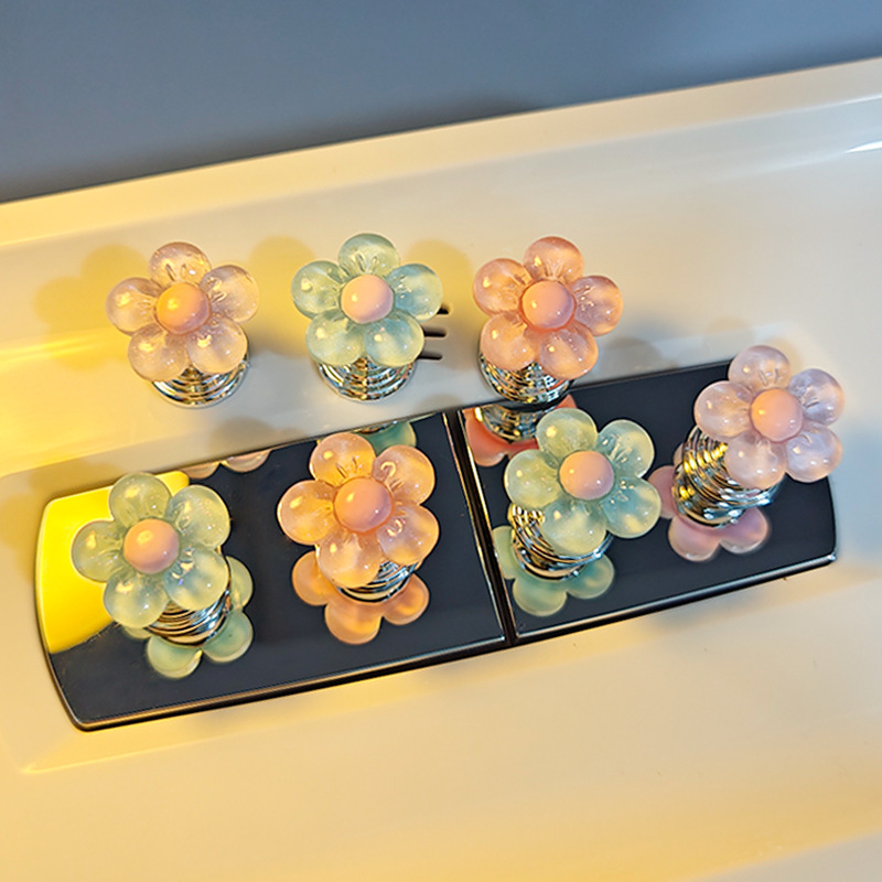 Little Red Riding Book Same Flower Toilet Press Long Nail Manicure Special Universal Creative Toilet Flush Switch