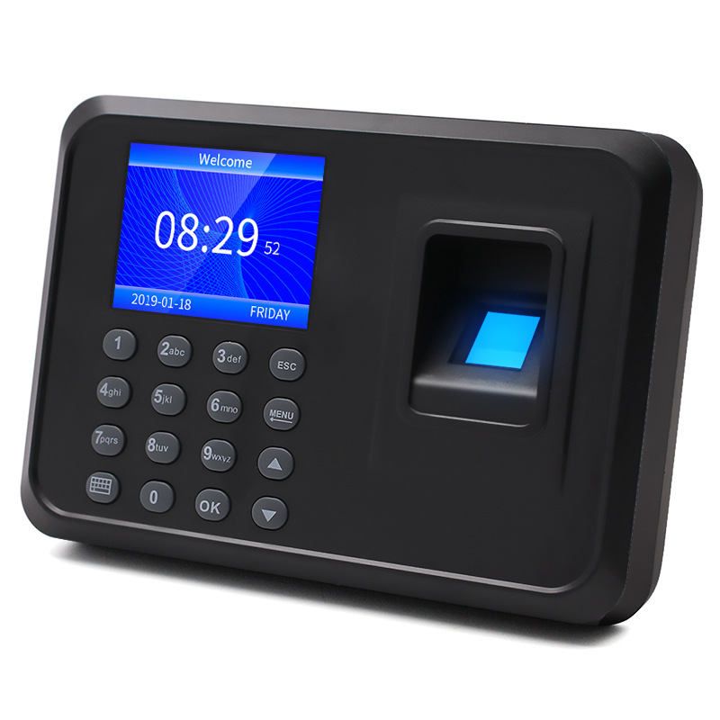 Youku F01 Fingerprint Attendance Machine Recording Finger Sign-In Machine for up and down to Work, Export Recording Employee Attendance Fingerprint Punch-In
