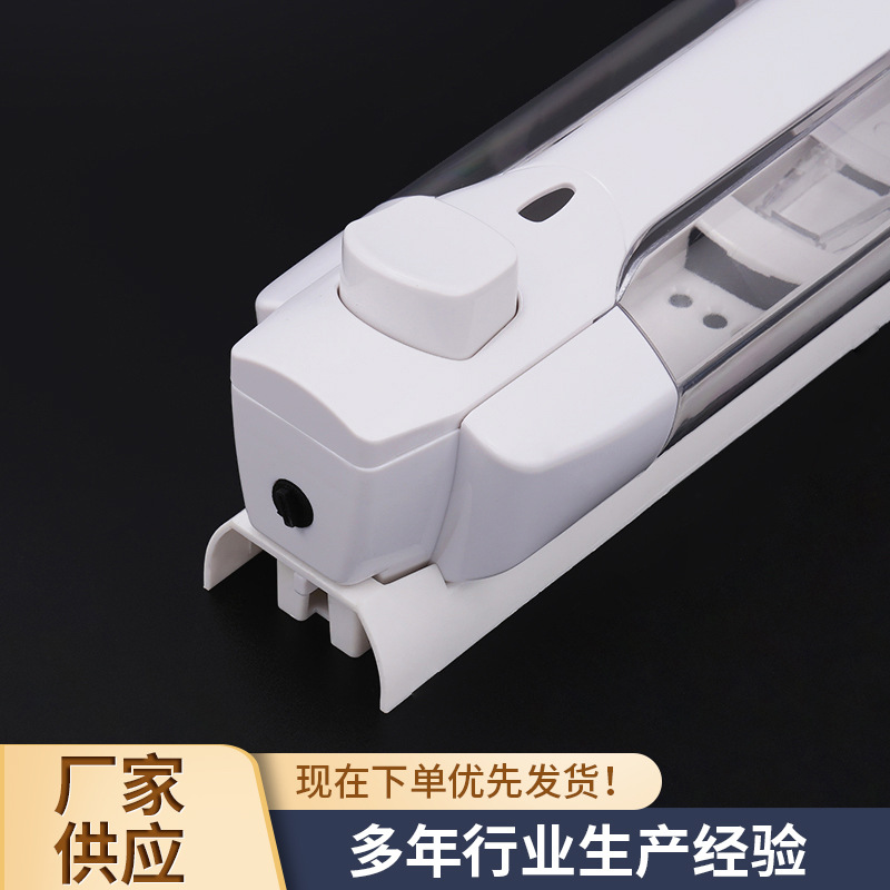 Manufacturer Supplies Hotel Bathroom Manual Button Plastic Soap Dispenser 350ml Hand Sanitizer Box