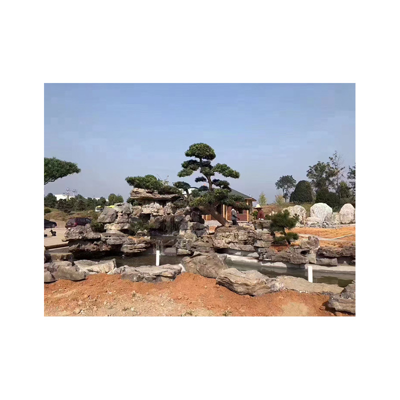 Lingbi Courtyard Rockery Landscaping Large Rockery Flowing Water Fountain Fish Pond Stone Wholesale Landscape Engineering Free Design