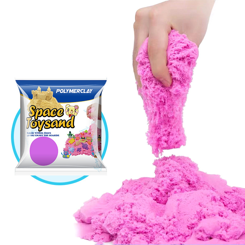 Space Toy Sand Starry Sky Magic Brushed Sand Non-Stick Colorful Sand Oily Kidsren's Cotton Power Sand Wholesale