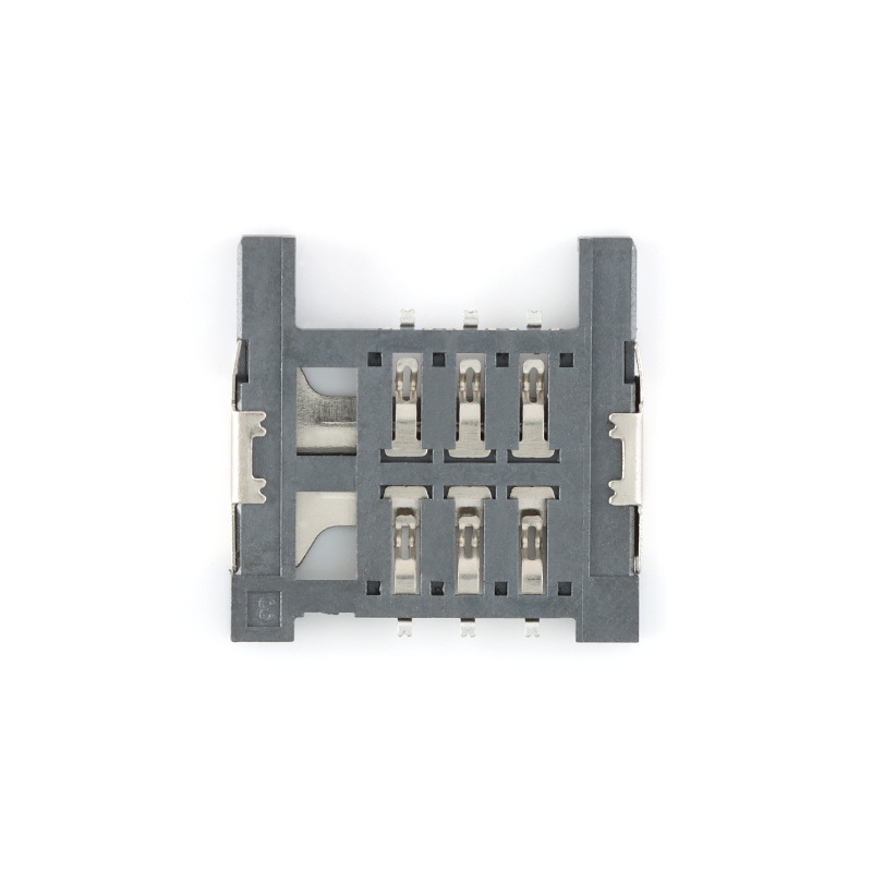 Sim-Klb-07B-1.8H-Pull-Out Patch Mini Mobile Phone Communication Sim Card Holder with High Temperature Resistance