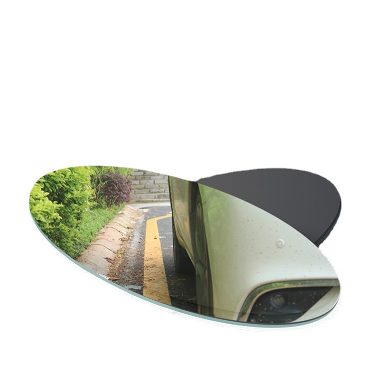 Car paste small round mirror 360-degree blind area reversing auxiliary car ultra-clear reflective rearview mirror fish artifact