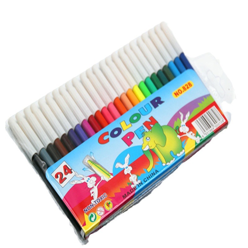Factory production art supplies graffiti painting brush foreign trade production bag 12 color watercolor pen color pen