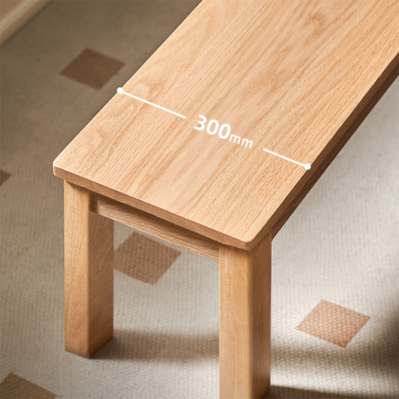 Solid Wood Bench for Small Apartments, Simple Wooden Narrow Bench for Changing Shoes, Traditional Dining Table Chair Long Bench, End-Of-Bed Bench