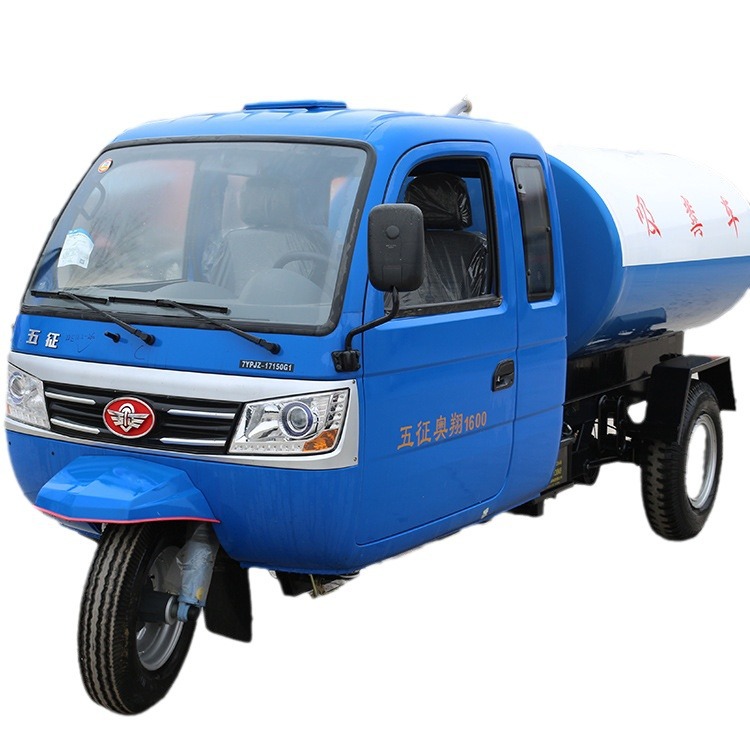 Zhongkai Septic Tank Sewage Diesel Three-Wheel Feces Suction Truck, Farm Chicken, Duck, Cow and Sheep Feces Suction Truck, Sewage Suction Truck