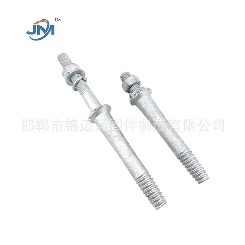 Hot-Dip Galvanized Steel Foot Insulator Spindle Steel Head Pin Insulator Manufacturer Direct Sales High-Quality Power Fittings