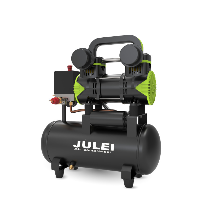 Small Oil-Free Silent Air Compressor for Spray Painting, Dust Blowing, Household Woodworking Nail Gun, and Air Pump