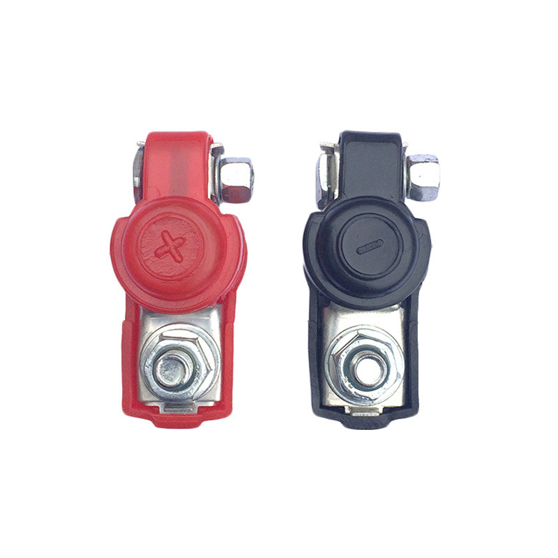 Factory supply battery Chuck pure copper terminal block with sheath battery connector brass stamping Chuck