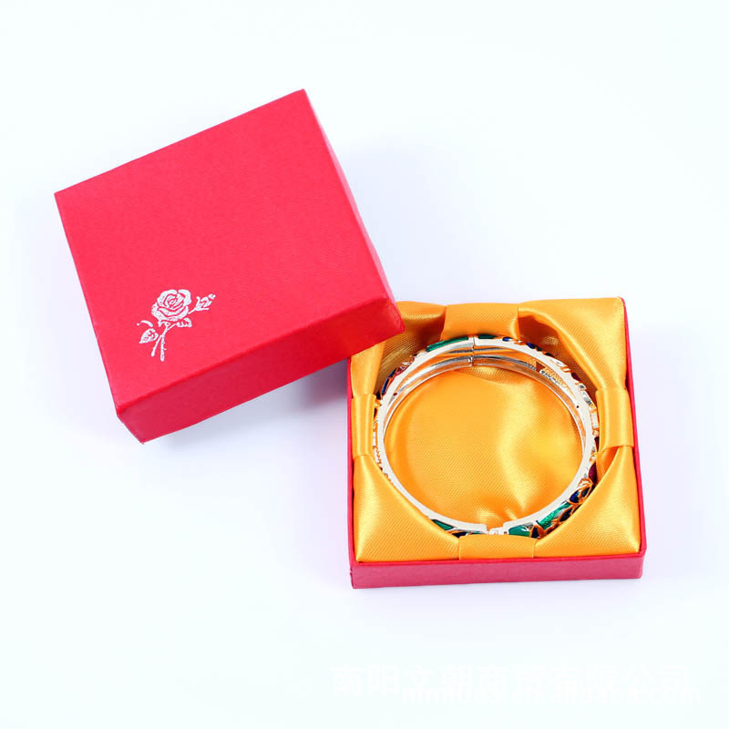 A Plum Blossom Paper Packaging Box Bracelet Box Jewelry Gold Jade Gift Box Jewelry Pendant Manufacturer Wholesale