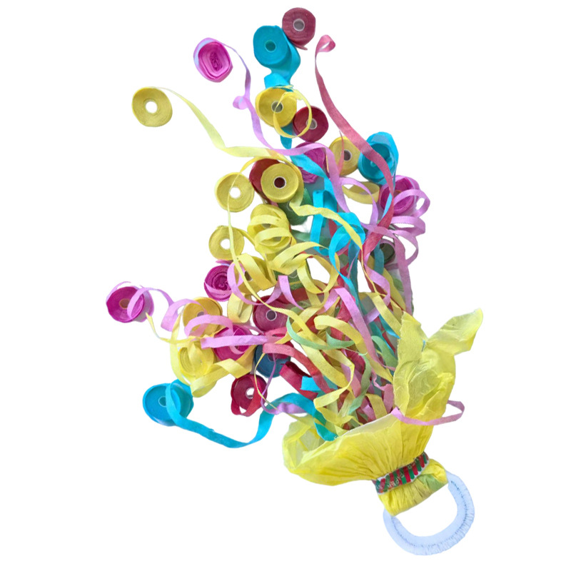 Shake the sound net red with foreign trade cross-border hand throwing ribbon spider silk ribbon ribbon stage atmosphere props party