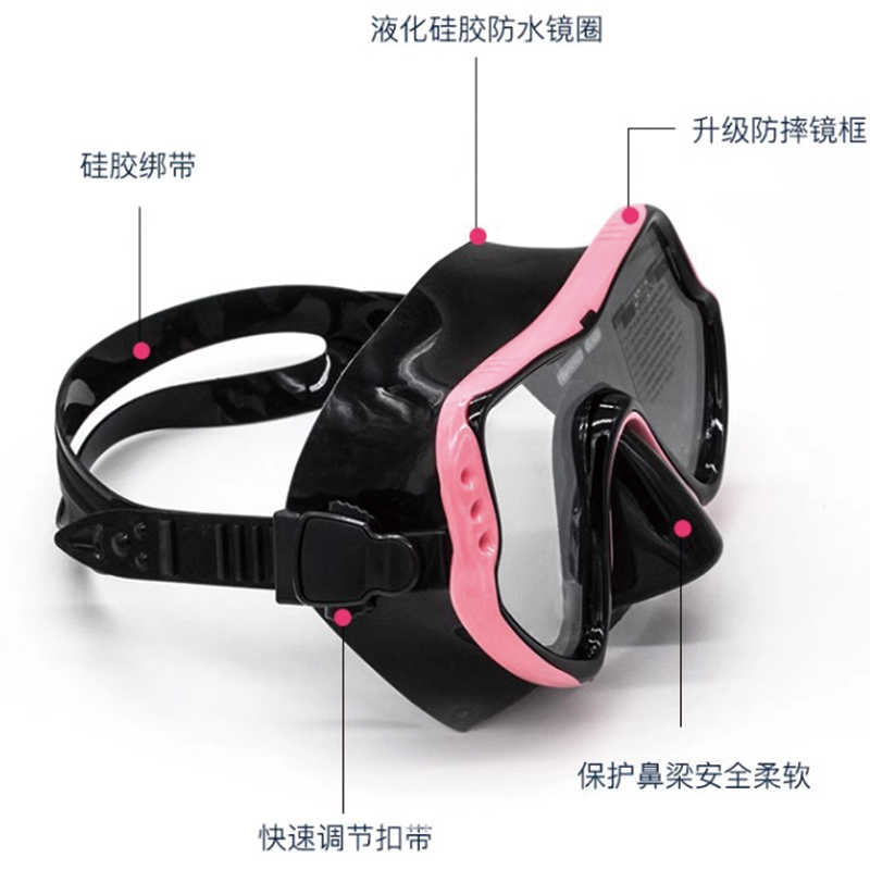 Snorkeling Mask Sambo 2025 Model Underwater Diving Mask Snorkel Set Fully Dry Snorkeling Swimming Equipment