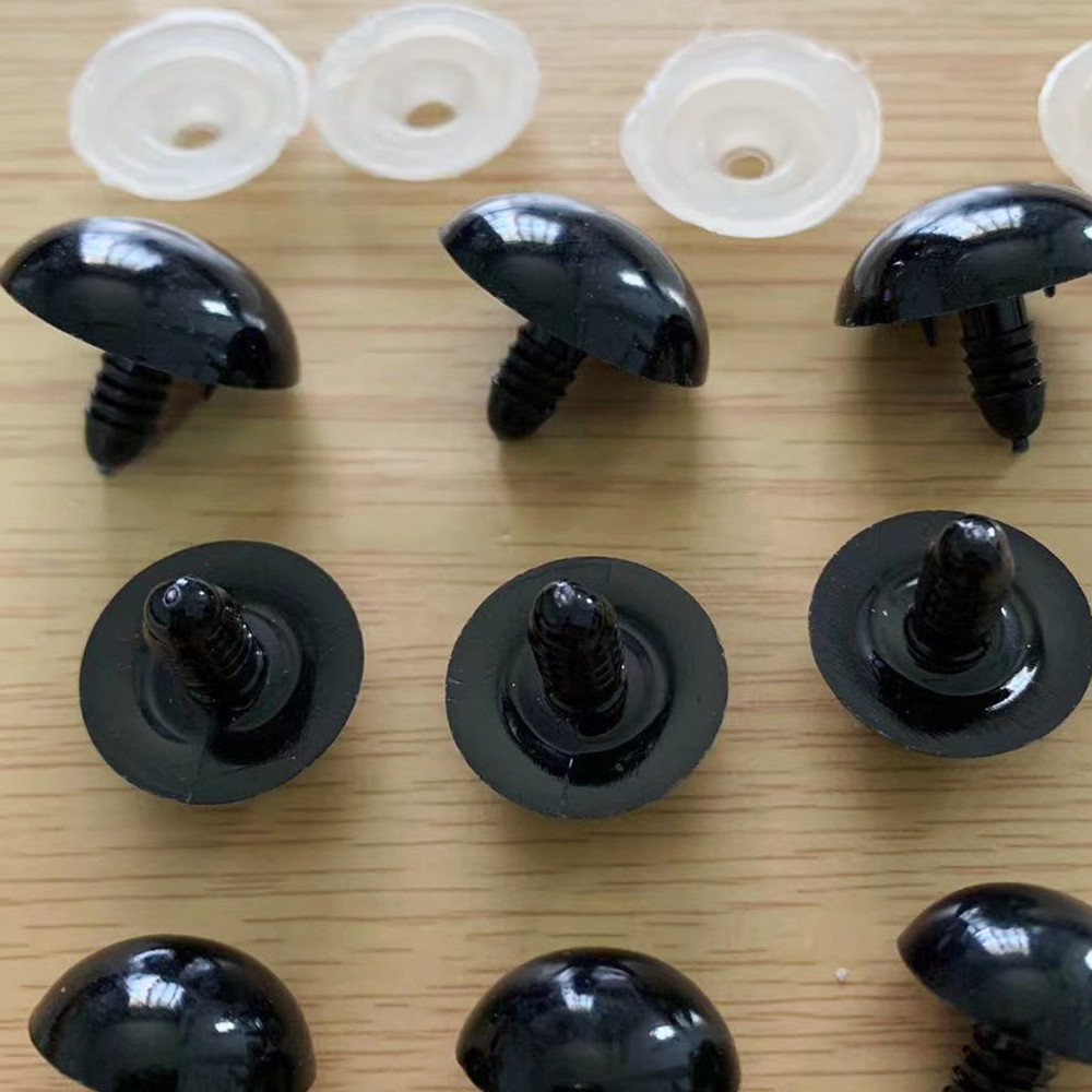 Cross-Border DIY Simulated Black Bean Accessories All Black Eye Toys Eyes Animal Eyes Doll Eye Accessories
