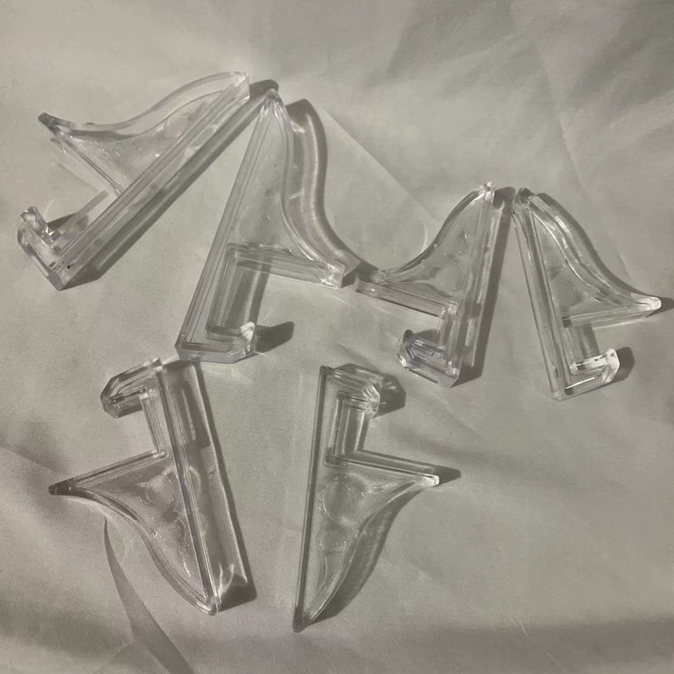 Plastic bracket slate painting rack black crafts plate bracket three-dimensional display rack frame engraving bracket wholesale