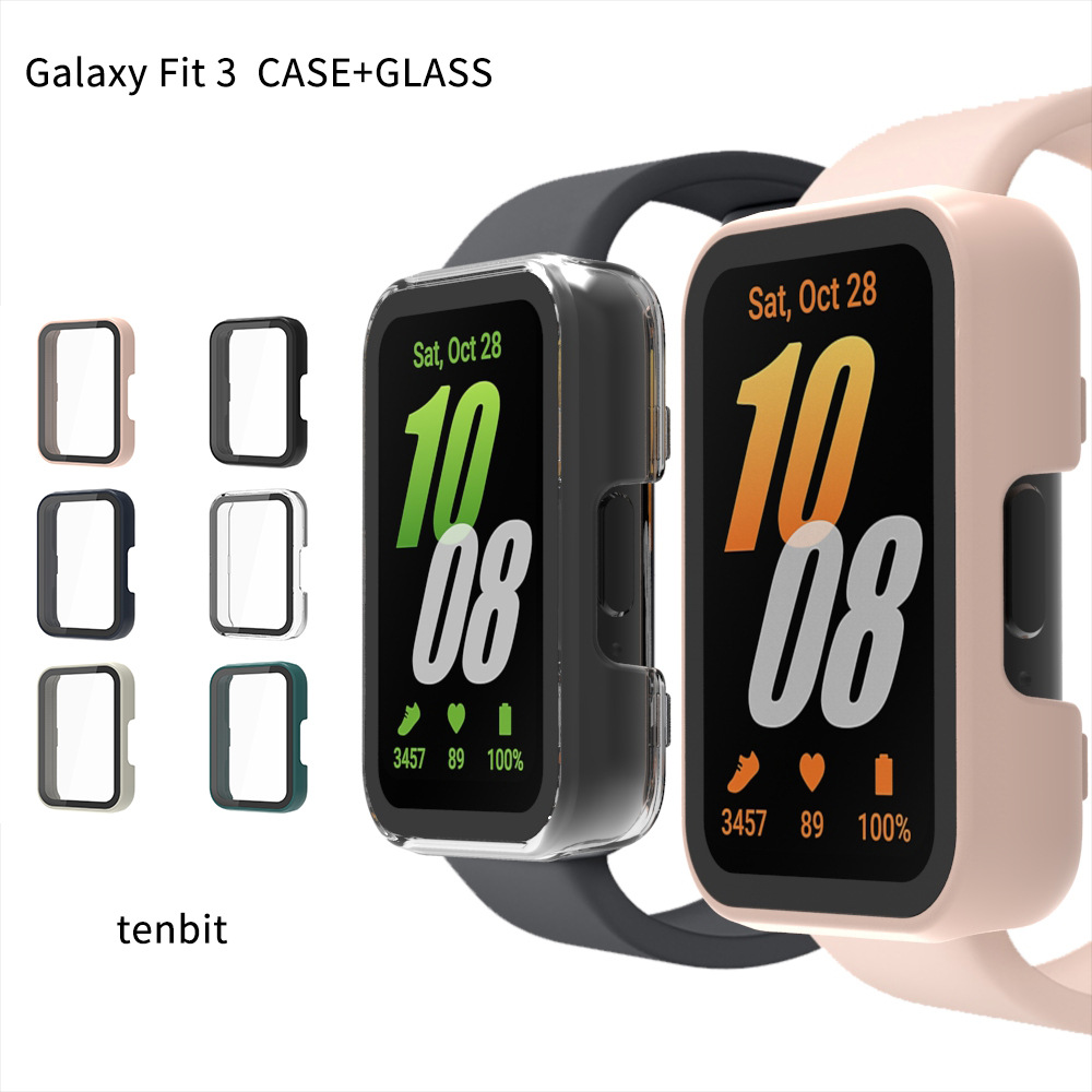 Защитный чехол для Samsung Galaxy Fit3 для Samsung Watch PC + интегрированная оболочка из закаленного стекла
