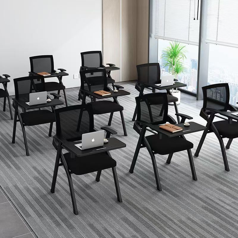 Складной учебный стул со столешницей, офисный стул с интегрированной столешницей, конференционный стул