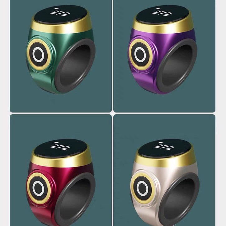 Cross-border S9 manual ring electronic counter visual counter touch digital display hand charging smart luminous