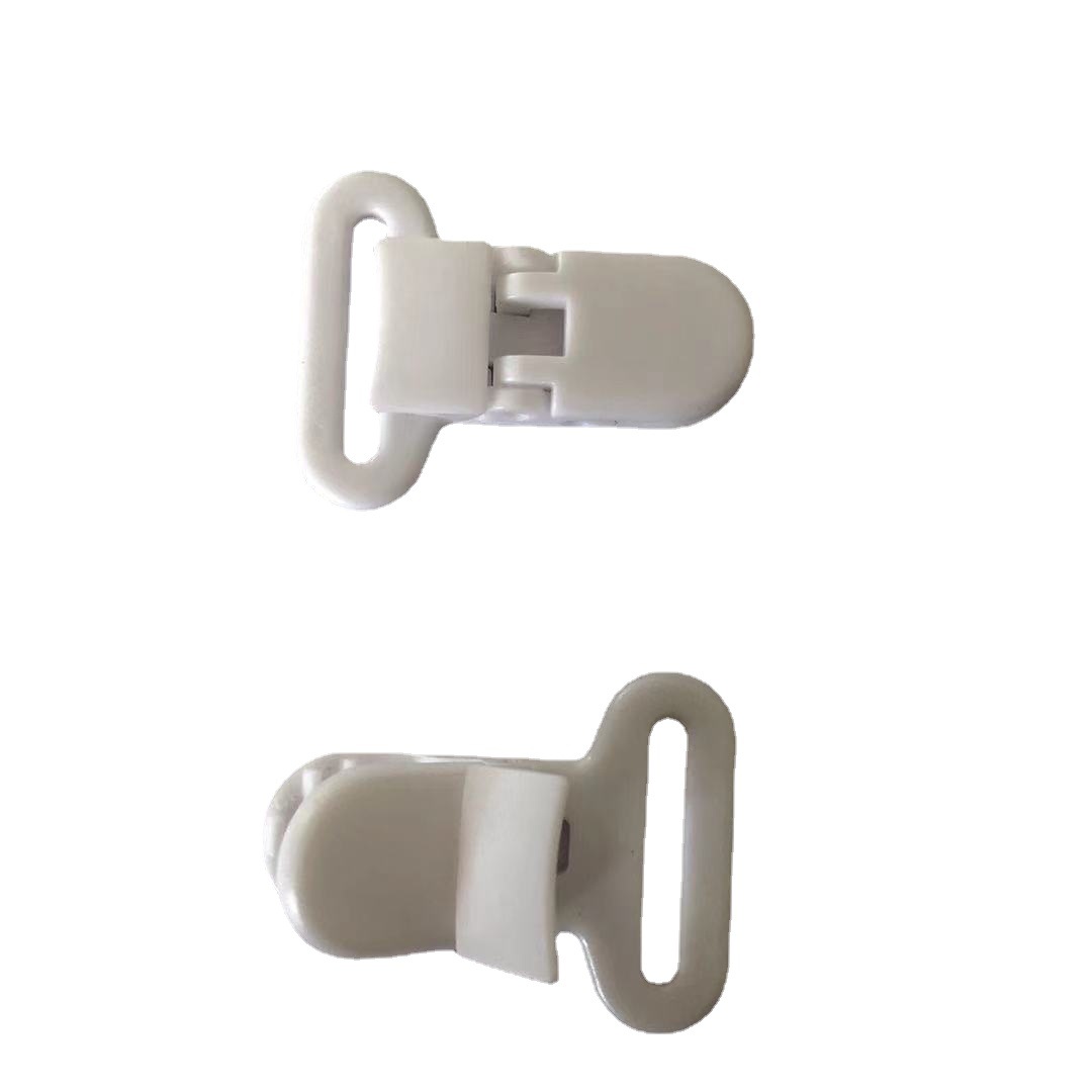 Fixed ring integrated clip 2.5cm plastic clip duckbill alligator clip pacifier clip plastic multi-purpose anti-drop clip