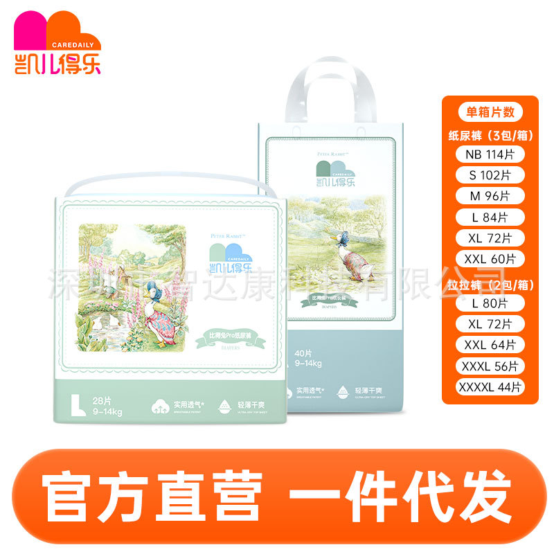 Подгузники Keerdelabi Rabbit, размеры NB-4XL (коробка)