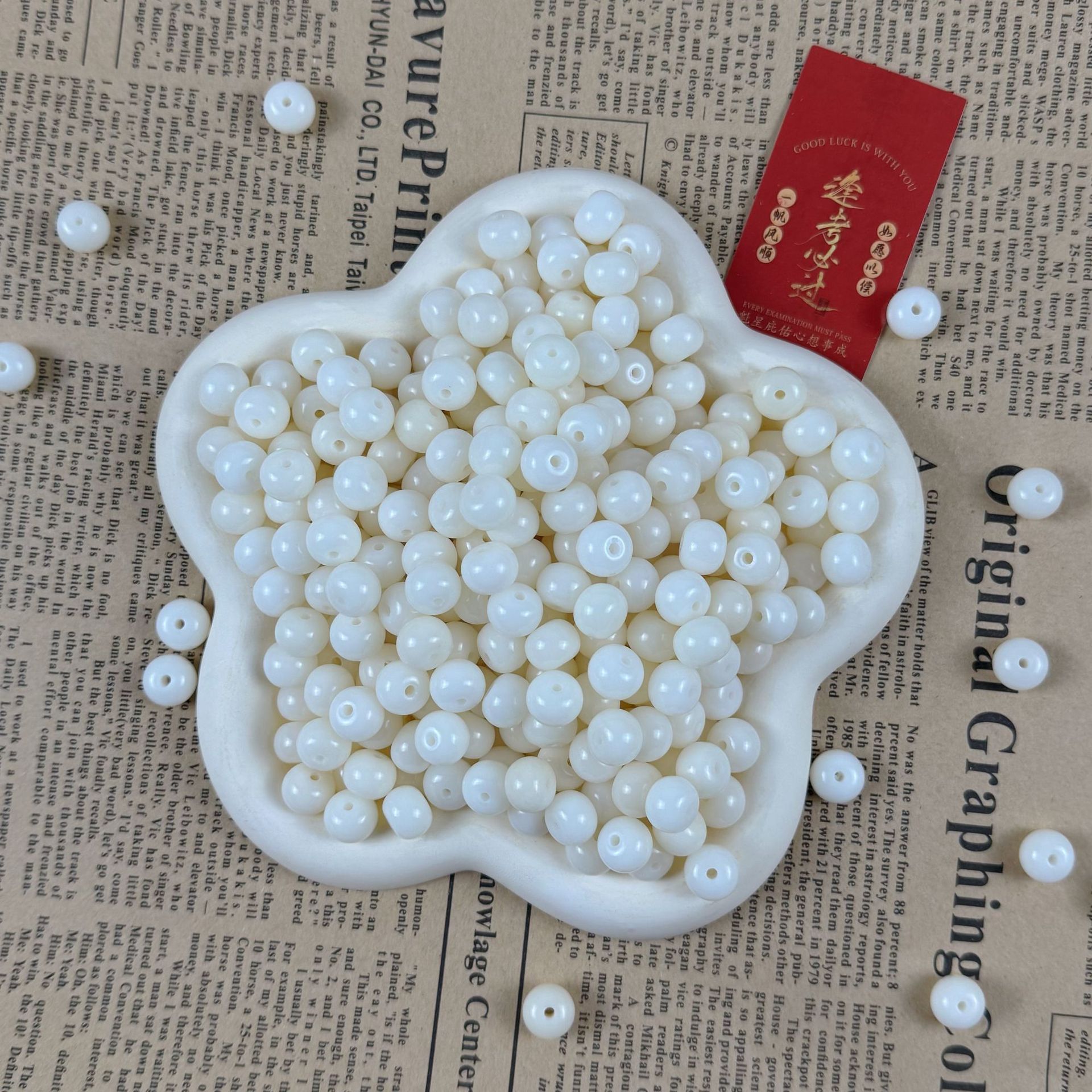 Apple round bodhi loose beads wholesale 8*10mm bodhi loose beads diy hand string hand-held men's and women's soft beads around the fingers