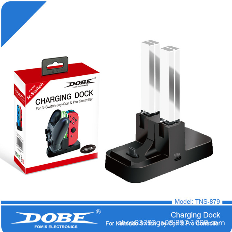 Switch Small Controller Four Charger + Pro Dock Charger Light Column Charger Tns-879 Game Console Charger