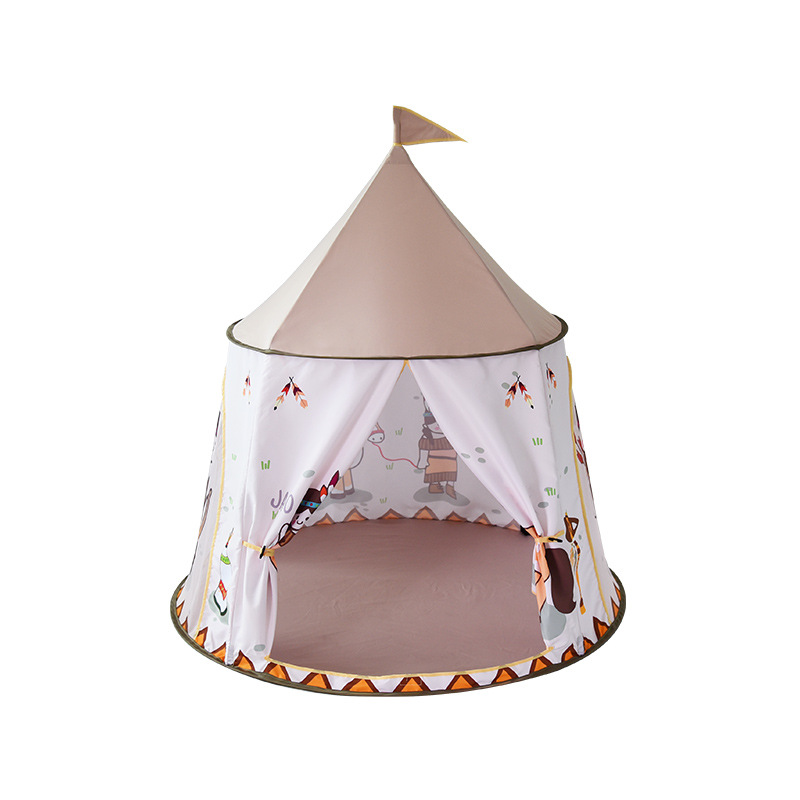 Korean Style Tent Children's Home Folding Indoor Tent Princess Toy House Sleeping Separate Bed Breathable Small House in Stock