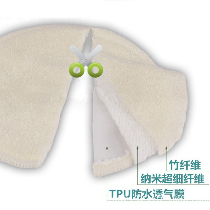 Cross-border three-layer bamboo fiber anti-overflow mat breathable and washable breastfeeding bra waterproof mat manufacturers spot