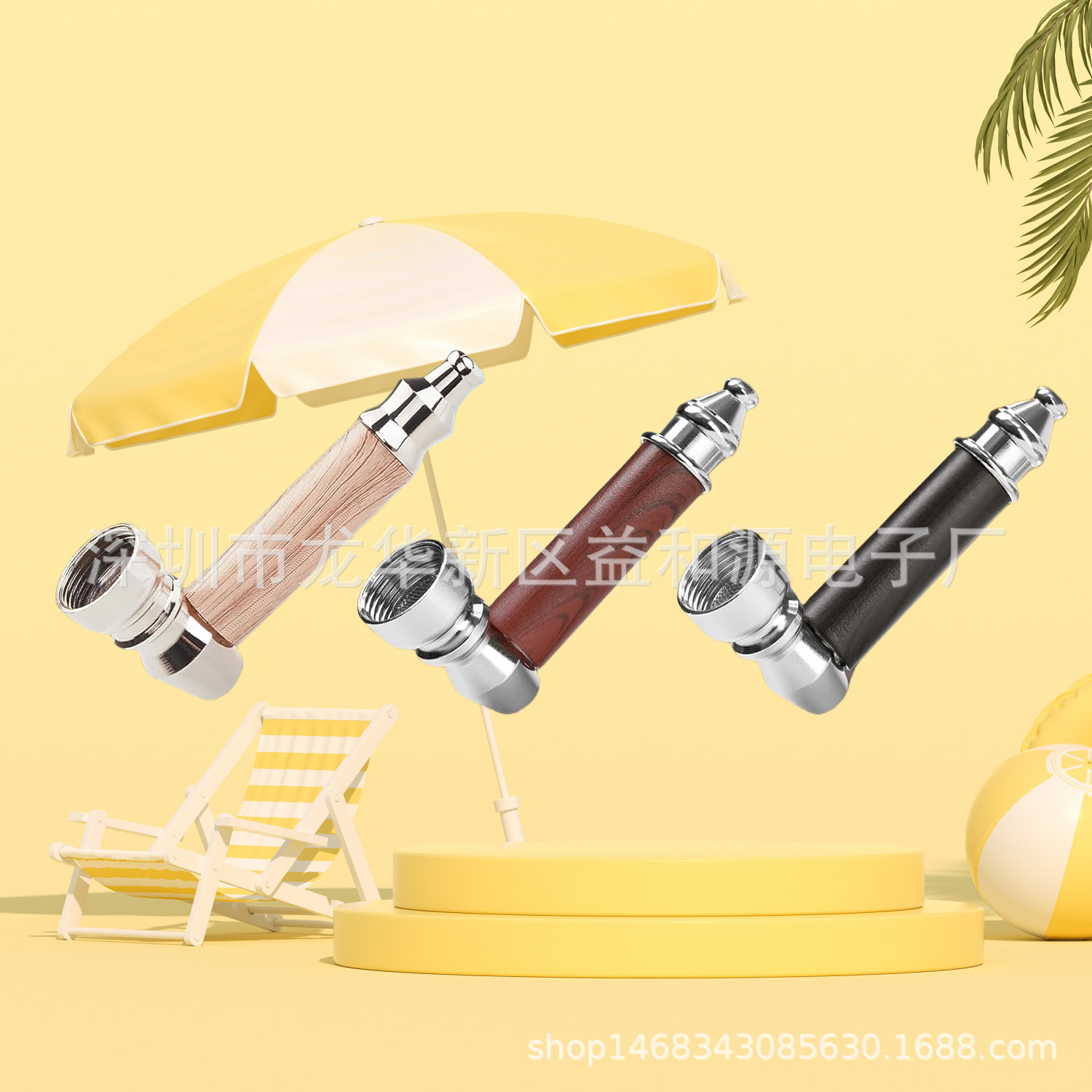 Nine-Piece Zinc Alloy Detachable Combination Set Pipe with Wood Grain Appearance, Separate Pipe, Hot-Selling for Export