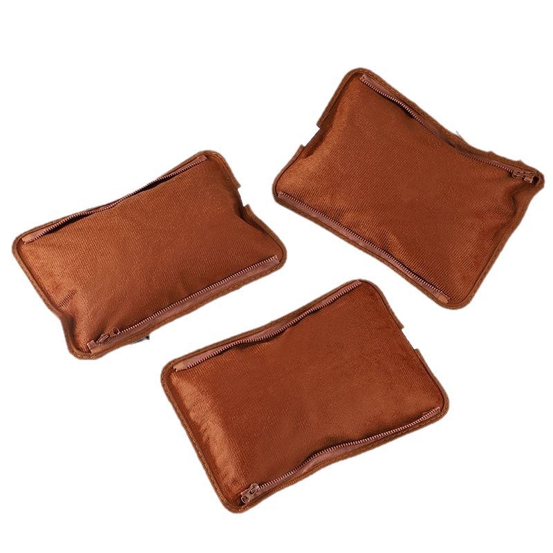 Non-National Standard In-Stock Cross-Border Zipper Bottom Bag Rechargeable Hot Water Bottle Detachable No. 3 Zipper Hand Warmer Eu Standard