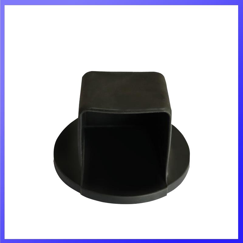 Fitness Equipment Accessories Plastic Square Tube Cover with Chassis Round Disc Foot Pads Anti-Slip Wear-Resistant Shock-Absorbing