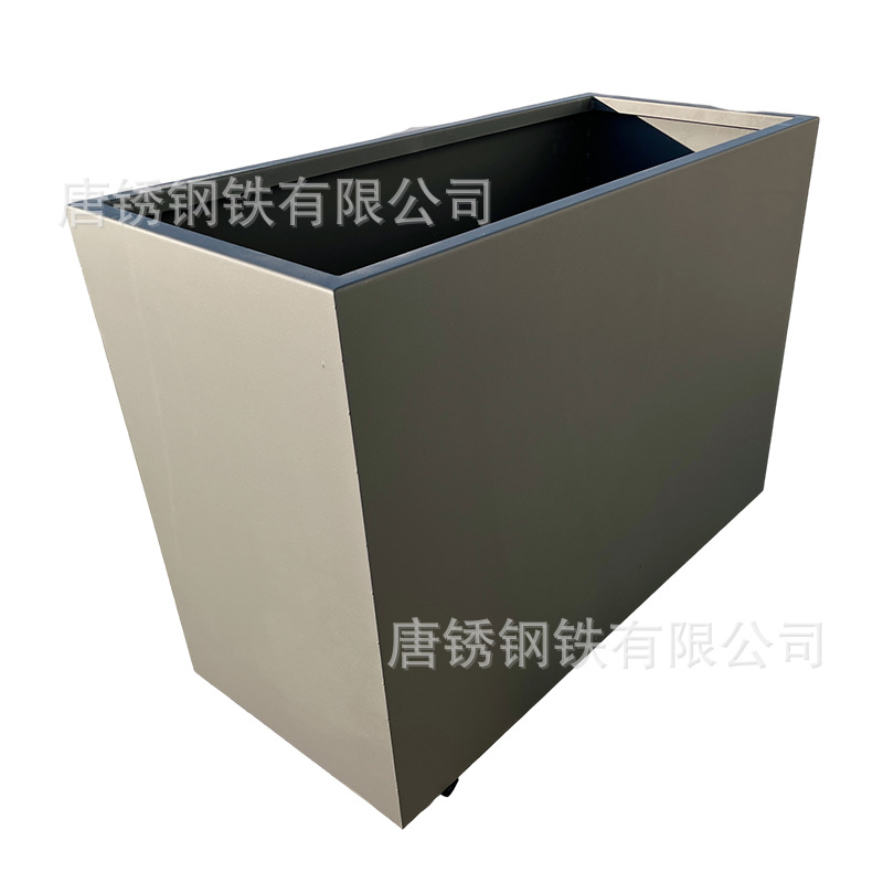 Cross-Border Customized Q235Nh Weather-Resistant Steel Spliced Flower Box, Iron Art Rust-Colored Flower Box, Sales Department Flower Bed Combination Planting Box