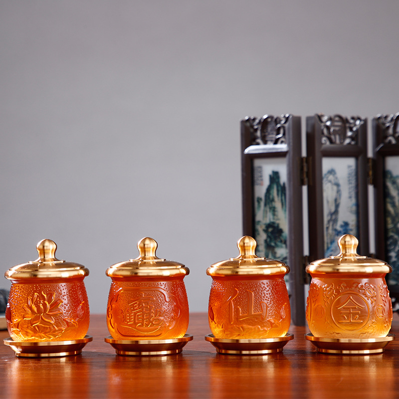 Оптовая чаша для подачи воды, чаша для поклонения Будде и Богу Богатства