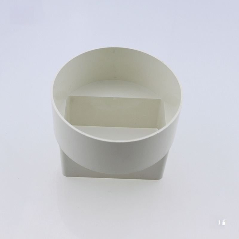 U-PVC square pipe directly connected to downwater rainwater drainage gutter sink fixed pipe square to round converter