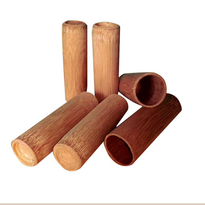 Small Bamboo Jar Painless Micro-Extraction Cupping Bamboo Tube Blood-Letting Jar Foot Thumb Jar Boiled Paint-Free Carbonized Beauty Jar Purple