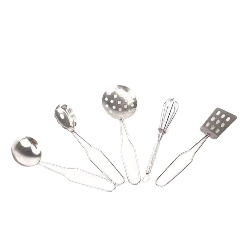 Children's Mini Kitchen Simulation Toys Play House Stainless Steel Material Wholesale Kitchenware Set Simulation Kitchenware