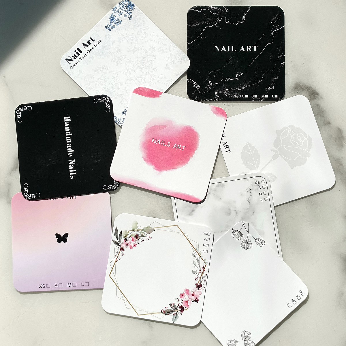 High-end Wearing Armor Card Nail Art Nail Art Background Carpboard Nail Art Light Luxury Packaging Card