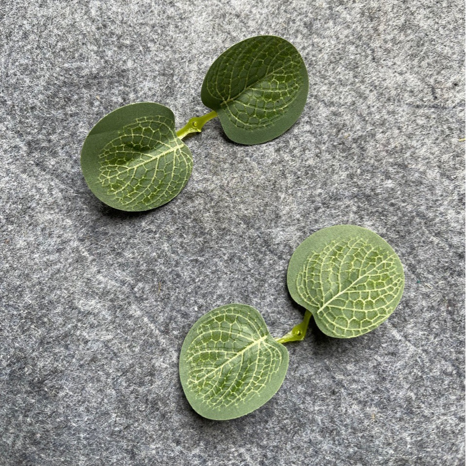 Artificial simulation eucalyptus leaf silk screen money leaf single leaf accessories Amazon decorative cloth leaves