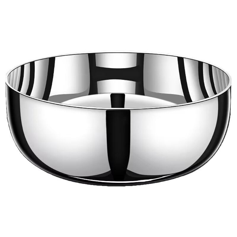 And Basin Extra Thick Thickened Stainless Steel Soup Basin Kitchen Household Hot Pot Basin Vegetable Washing Egg Pot Flat Bottom