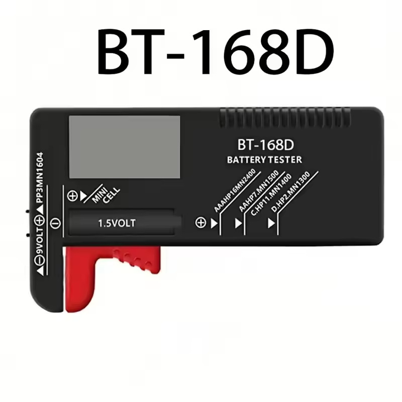 Battery Power Tester Digital Display Detection Display Bt-168D Can Measure No. 5 No. 7 Rechargeable Battery