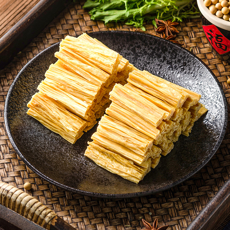 Bean Curd Dry Goods Wholesale First-Layer Bean Curd Skin Does Not Contain Glue Pure Handmade Hot Pot Ingredients Soybean Skin Segment Non-Special Grade