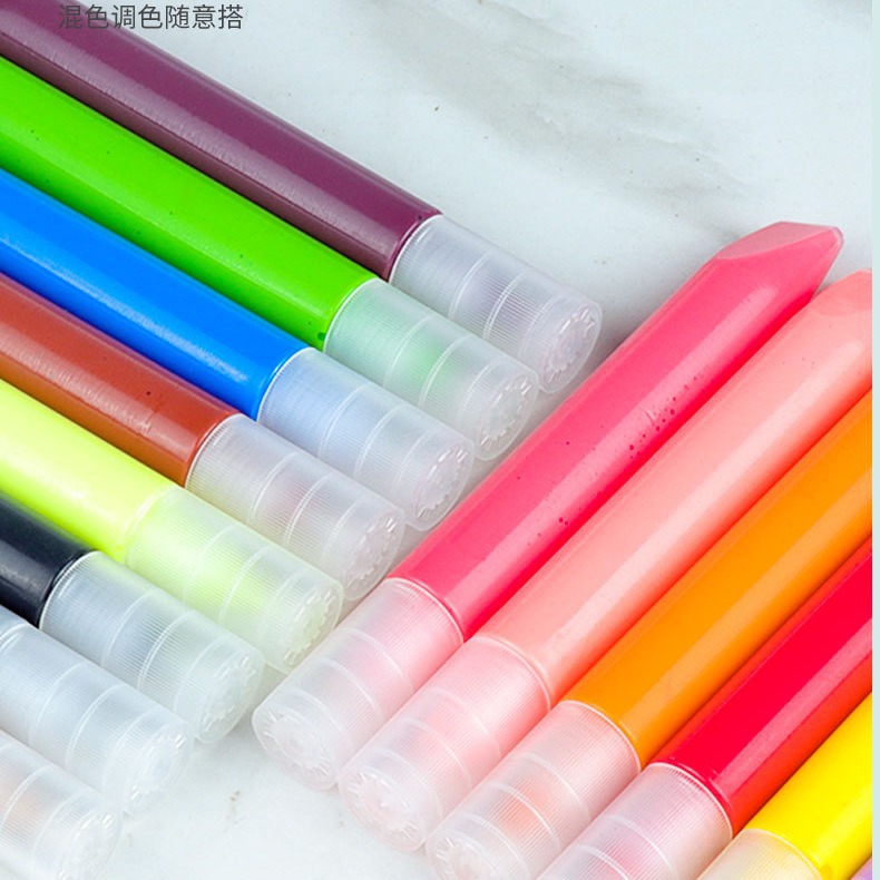 Handmade diy children's three-dimensional glass window stickers baking-free painting pendant graffiti paint educational toys 10ml wholesale