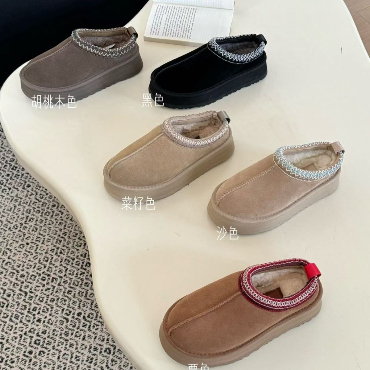 Торговая компания Тенгуан Сангпо Снежные Ботинки Этнический Стиль Толстосолые Ботинки