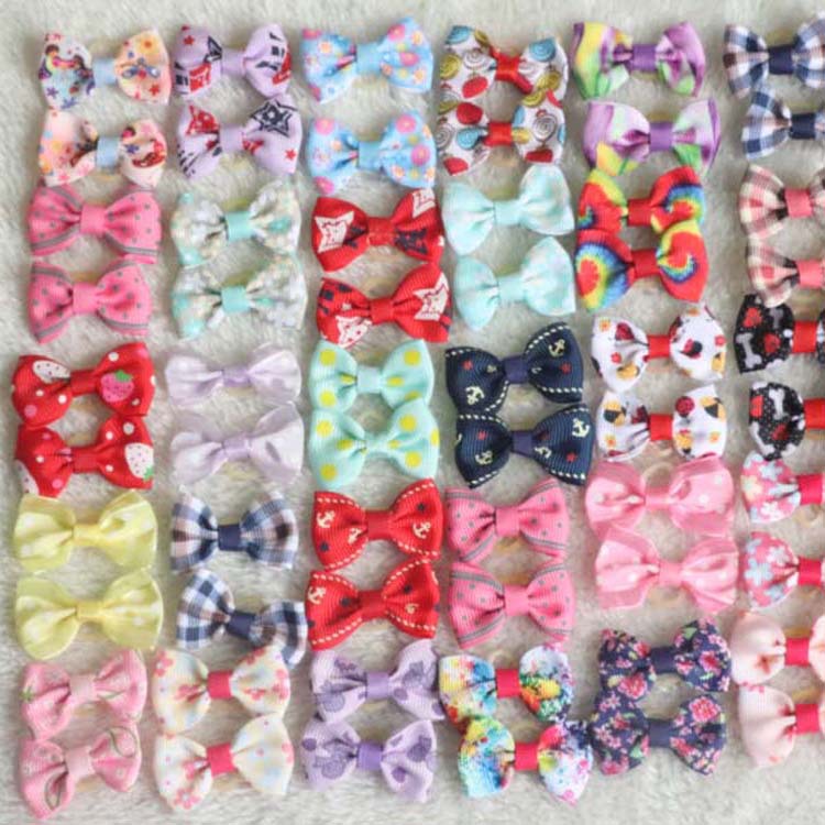 Аксессуары для домашних животных, кожаная бантовая резинка для волос, цветок для собак, резинка для волос Тедди Йоркшир Марзис