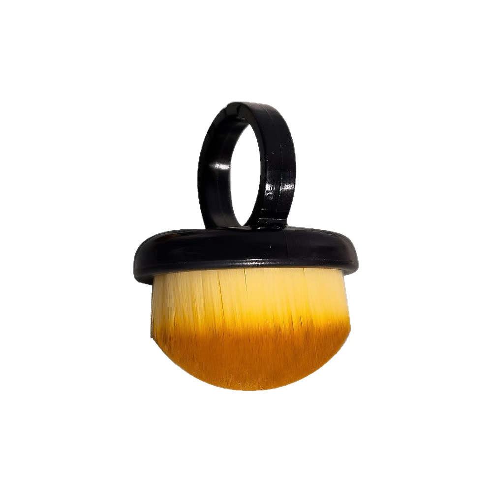 Finger Buckle Nail Art Pre-treatment Rear Edge Dust Cleaning and Ash Sweeping Fluff Ring Soft Brush Tool