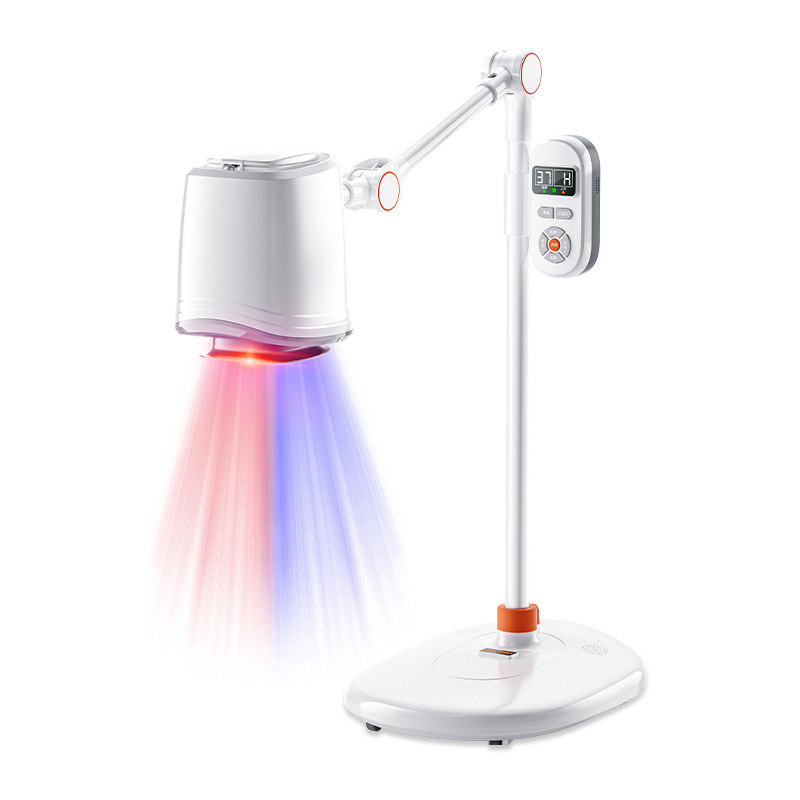 Factory wholesale medical red and blue light double effect moxibustion therapeutic instrument beauty salon palace cold hot compress fumigation moxibustion physiotherapy instrument