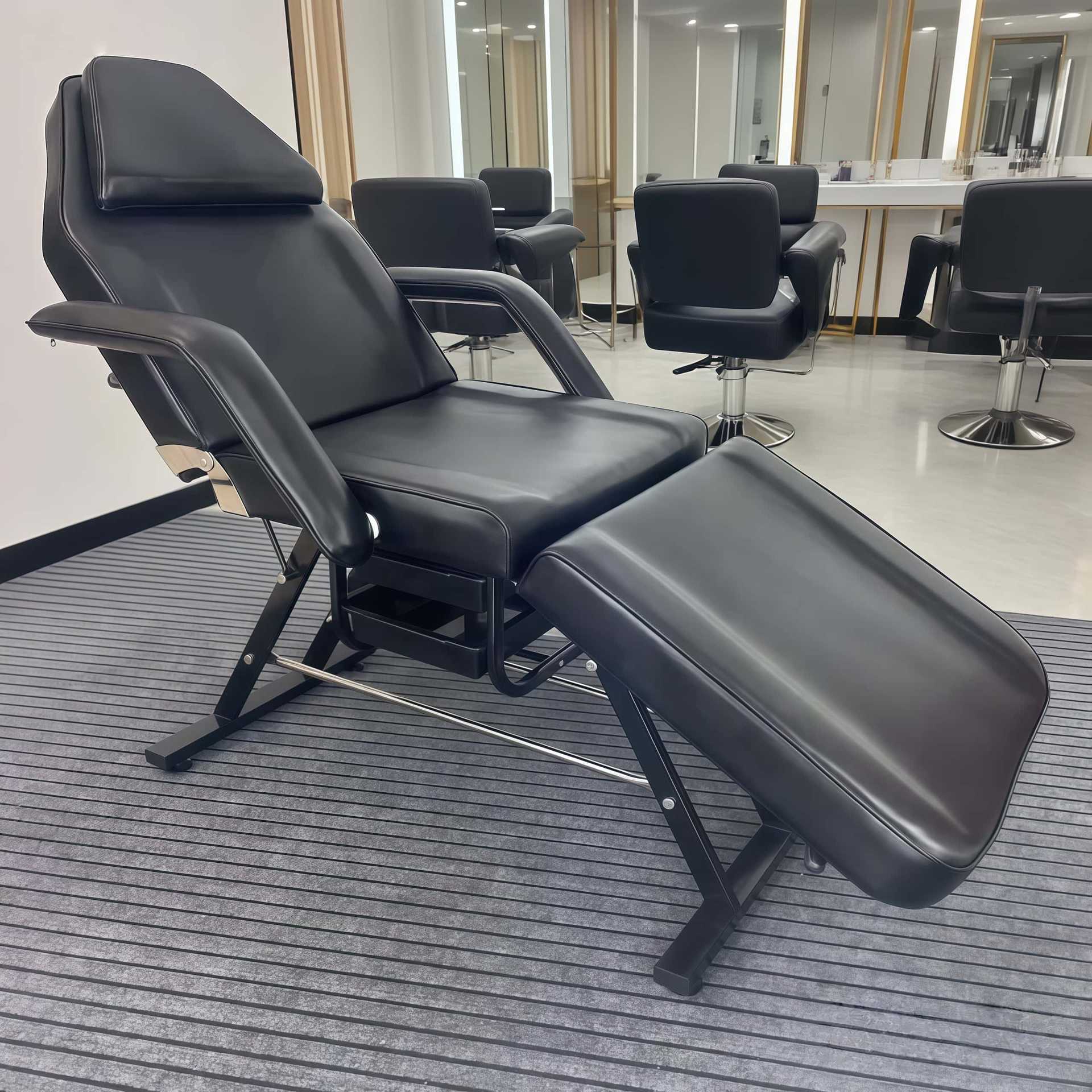 Reinforced Base Spa Salon Eyelash Folding Beauty Care Massage Bed Tattoo Multifunctional Hairdressing Facial Chair
