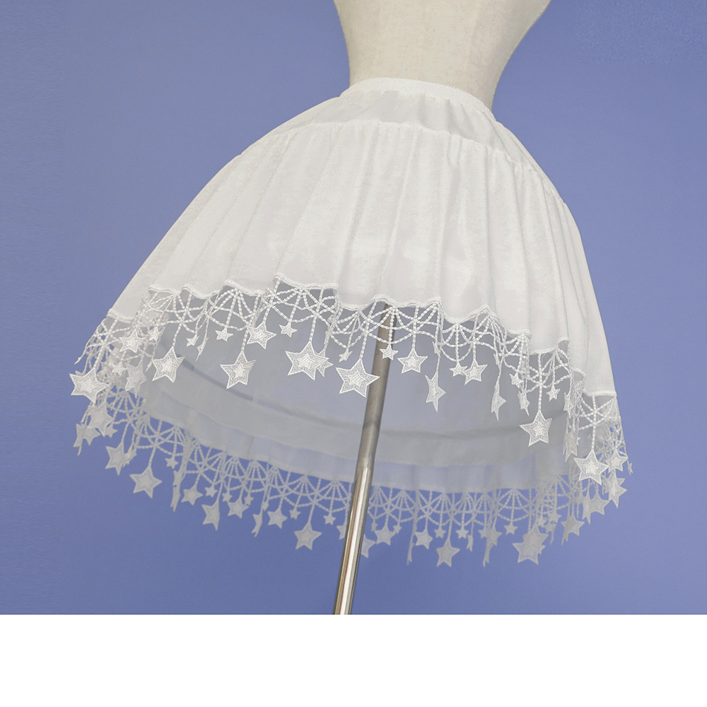 Pannier lolita Daily Adjustable Star Fishbone Pannier Summer Dream Weaving Garden Lolita Violent Flower Petticoat